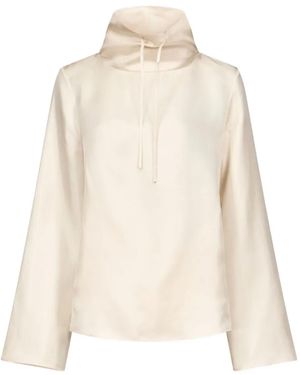 Loulou de Saison Cyna Drawstring-Neck Top - Natural