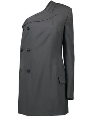 Moschino Asymmetric-Sleeve Blazer - Grey