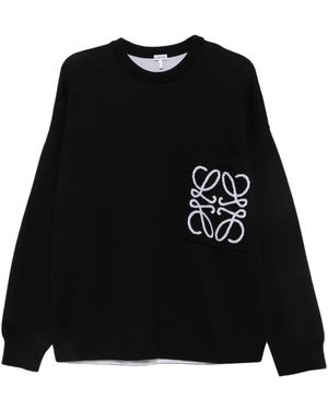 Loewe Anagram Pocket Jumper - Black