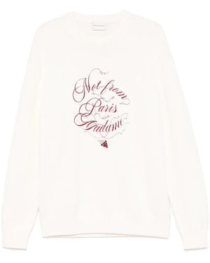 Drole de Monsieur Le Slogan Vignes セーター - ホワイト