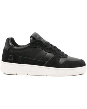 Date Leather Sneakers - ブラック