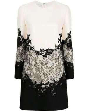 Valentino Garavani Lace-Embellished Shift Dress - Black