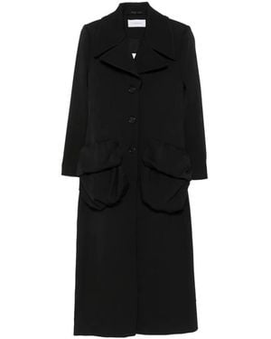Viktor & Rolf Pleated-Pocket Coat - Black
