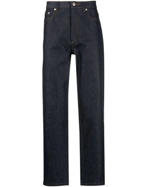 A.P.C. Martin Mid-Rise Straight-Leg Jeans - Blue