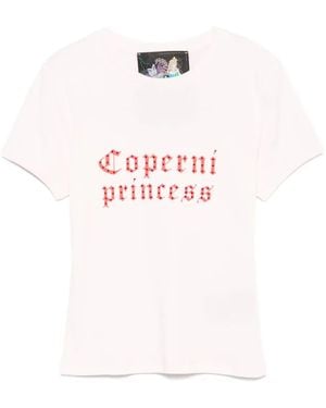 Coperni Logo-Print T-Shirt - Pink