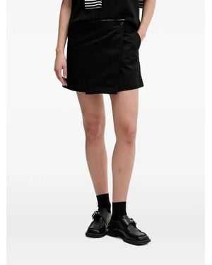 Dickies Union Wrap-Style Logo-Patch Skirt - Black