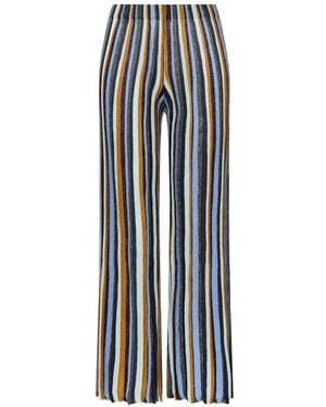 Maliparmi Flexage Stripes Trousers - Blue
