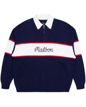 Malbon Golf Bennett ポロセーター - ブルー