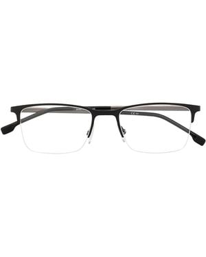 BOSS Square Frame Glasses - Brown