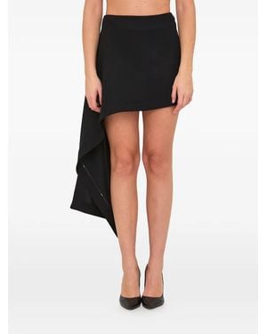 Loewe Draped-Detail Mini Skirt - Black