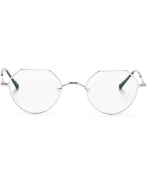 Matsuda Geometric-Frame Glasses - Metallic