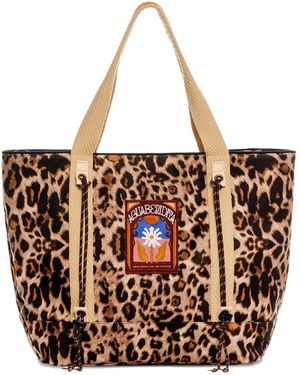 Agua Bendita Papprika Leopard-Print Tote Bag - Brown