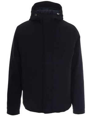 Herno Hooded Padded Twill Jacket - Blue