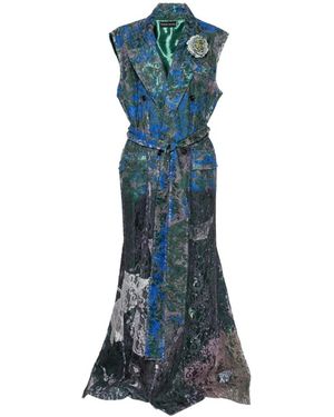 BARBARA BOLOGNA Mantel Mit Blumenprint - Blau