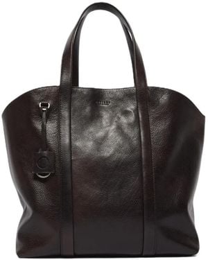 Orciani Bolso Shopper Off Duty Lagoon De Piel - Negro