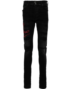 Amiri ダメージ スキニージーンズ - ブラック
