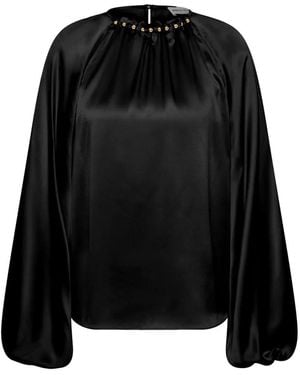 Rebecca Vallance Studded Lavinia Blouse - Black