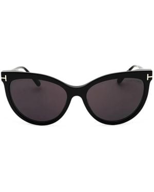 Tom Ford Cat-Eye Clip-On Glasses - Black