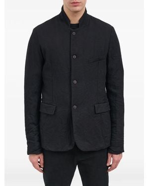 Poeme Bohemien Deconstructed Wool Jacket - Black