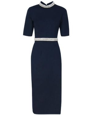 The Archivia Louis Top And Skirt Set - Blue