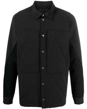 BYBORRE Weatherproof Paneled Overshirt - Black