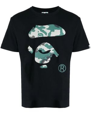 A Bathing Ape ロゴ Tシャツ - ブラック