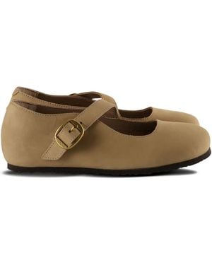Birkenstock Tracy Buckle-strap Ballet Flats - ブラウン