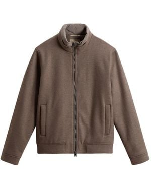 Woolrich Chaqueta bómber de punto - Marrón