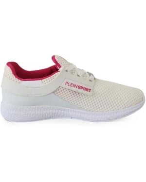 Philipp Plein Mesh-Panel Sneakers - White