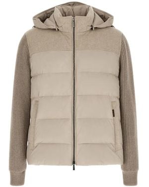Moorer Allori Paded Jacket - Natural