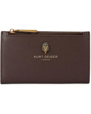 Kurt Geiger Logo-Plaque Bi-Fold Wallet - Brown
