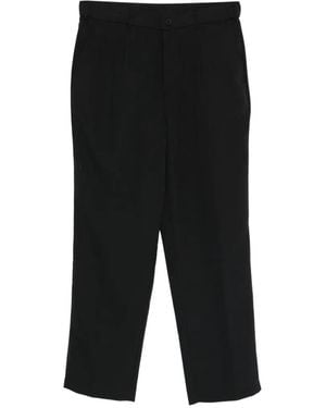 Imperial Pantalon À Design Plissé - Black