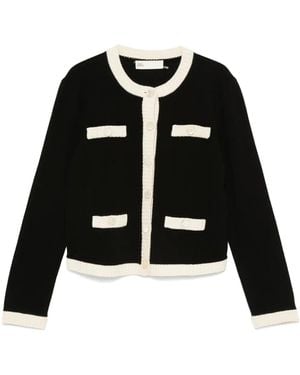 Tory Burch And Cream Kendra Cardigan - Schwarz