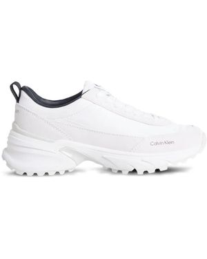 Calvin Klein Panelled Trainers - White