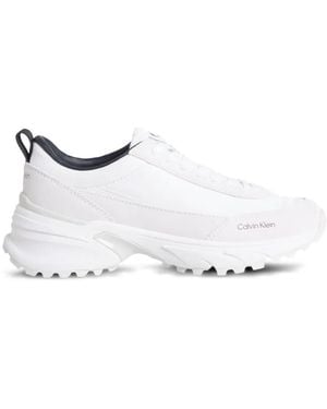 Calvin Klein Panelled Trainers - White