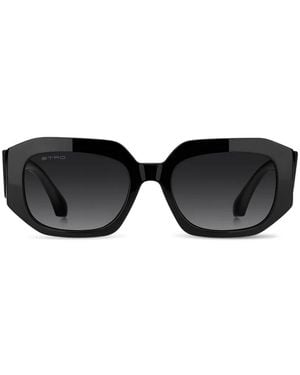 Etro Gafas De Sol Con Montura Rectangular - Negro