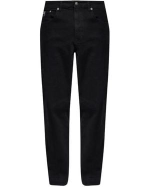 Versace Jeans Couture Logo Patch Denim Jeans - Black