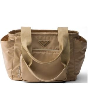 Prada Re-Nylon Tote Bag - Brown