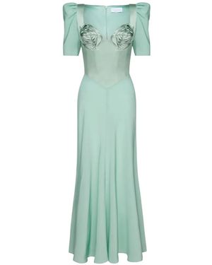 Violante Nessi Baccarat Silk Maxi Dress - Green