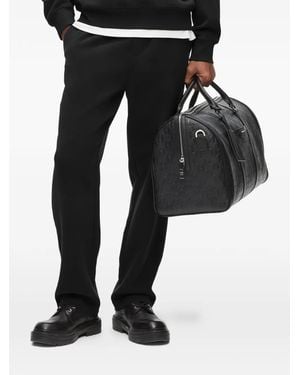KARL LAGERFELD Logo-Plaque Track Trousers - Black