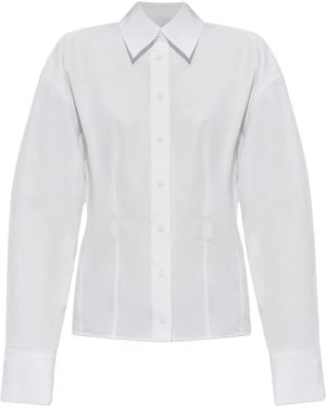 The Attico Cotton Fitted Shirt - White