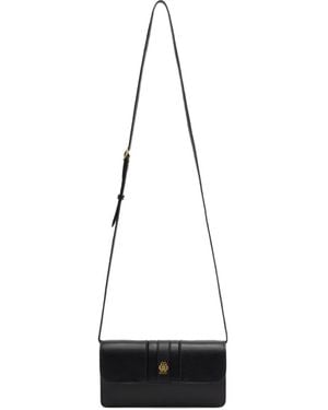 Bally Mini Sac Beckett À Rabat En Cuir À Blason - White