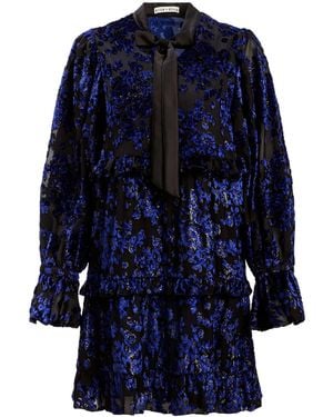 Alice + Olivia Coley Mini Dress - Blue
