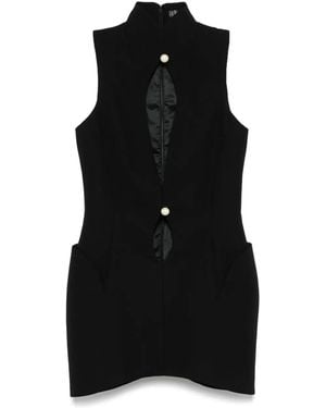 Mugler Cut-Out Mini Dress - Black