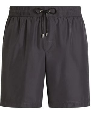 Dolce & Gabbana Badeshorts Mit Elastischem Bund - Schwarz