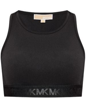 MICHAEL Michael Kors Sujetador Deportivo Con Franja Del Logo - Negro