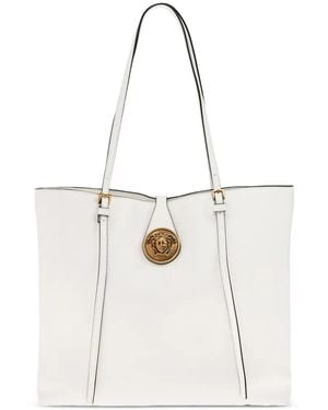 Versace Leather Bag With Medusa Head - White
