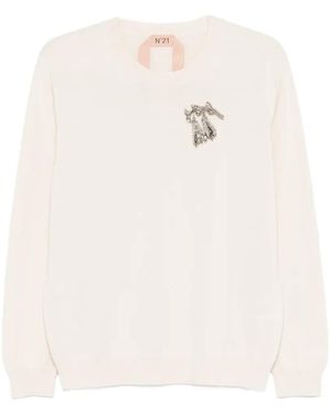 N°21 Crew-Neck Jumper - White