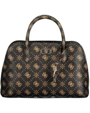 Guess Emelie Logo-Print Tote Bag - Black