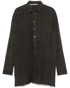 CHIAHUNG SU Striped Shirt - Black